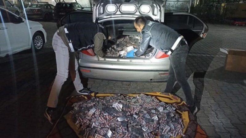 Manisa’da narkotik operasyonunda 110 bin 600 adet sentetik ecza hap ele geçirildi