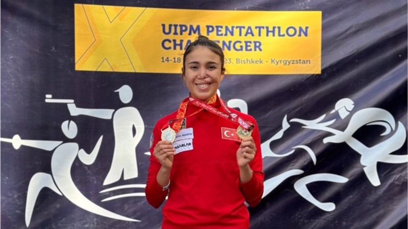 İlke Özyüksel, Kırgizistan'da altın madalya kazandı