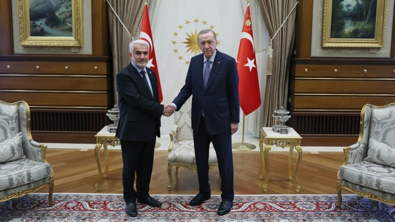 Cumhurbaşkanı Erdoğan, HÜDA PAR Genel Başkanı Yapıcıoğlu'nu kabul etti