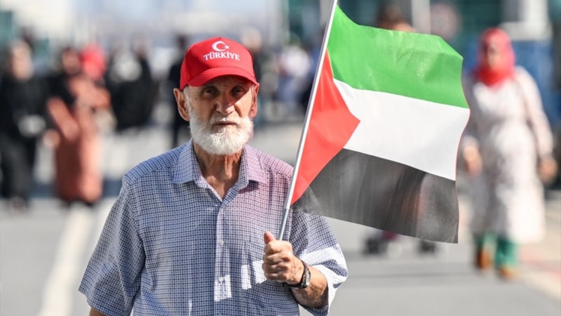 İstanbullular 'Büyük Filistin Mitingi' için yollara düştü