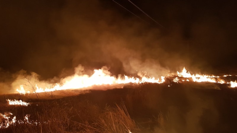Çorum'da 6 ayrı noktada anız yangını