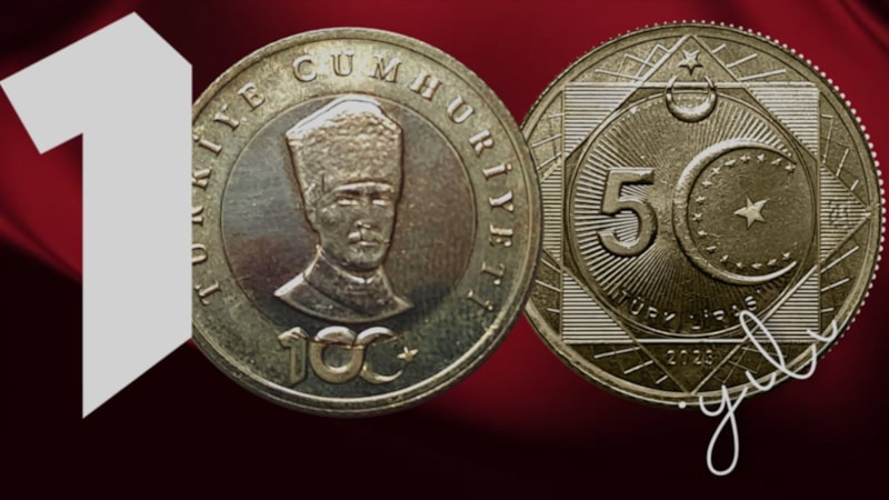 Cumhuriyetimizin 100. yılına özel hatıra parası basıldı! 5 TL madeni hatıra parası parası nasıl alınır?