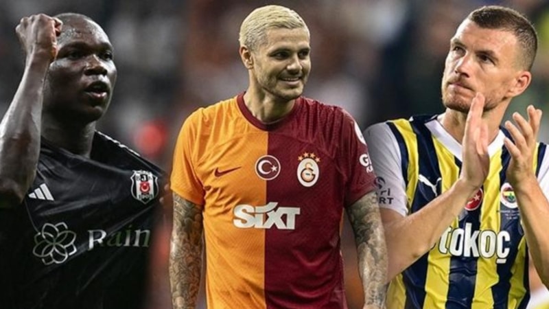 Süper Lig'de gol kralı kim? Süper Lig gol krallığı sıralaması! Icardi, Dzeko, Aboubakar..