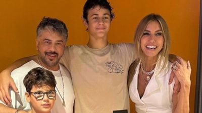 Çağla Şıkel ve Emre Altuğ, oğulları Kuzey'in doğum günü için bir araya geldi