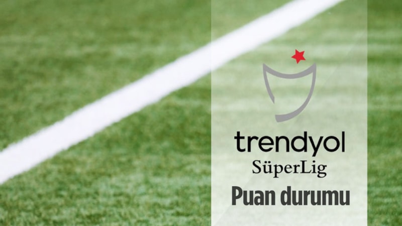 Trendyol Süper Lig güncel puan durumu: Liderlik yarışında ortalık kızıştı