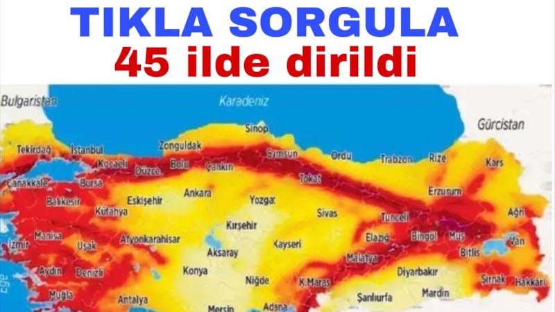 Diri fay hatları güncellendi! 45 ilçede büyük risk...