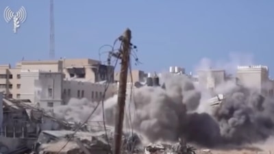 İsrail ordusu Gazze'deki saldırılarının görüntüsünü yayınladı