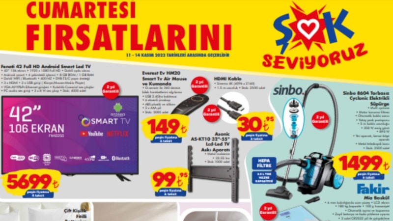 ŞOK’ta Cumartesi fırsatı: Bu fiyatlar başka yerde yok