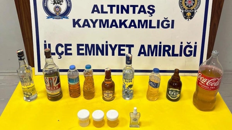 Kütahya'da sahte alkol operasyonu