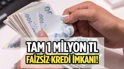Tam 1 milyon TL sıfır faizle cebinizde! İşte başvuru detayları…