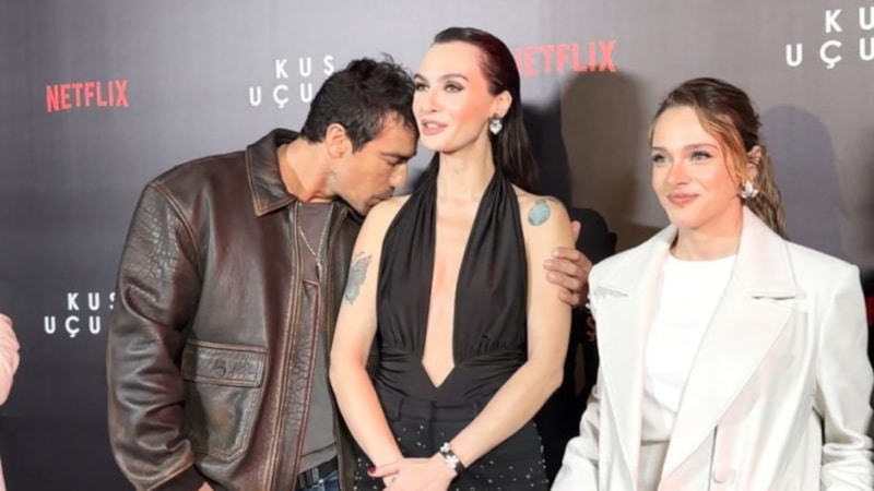 İbrahim Çelikkol'dan şaşırtan hareket: Birce Akalay’ın omzundan öptü