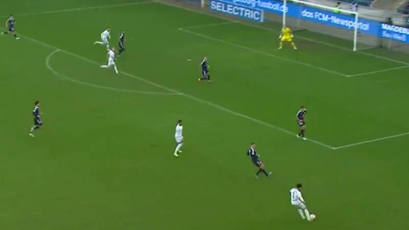 Almanya'da ilginç gol! Bockhern ağları sarstı