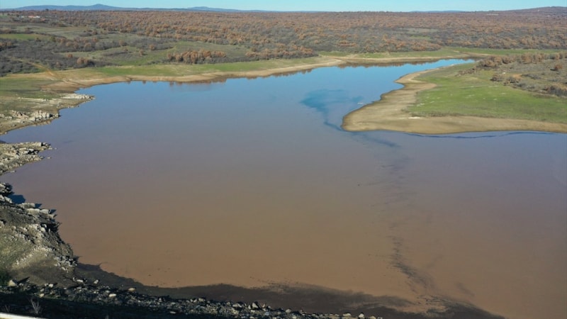Edirne'deki Keramettin Göleti yağışlarla yeniden dolmaya başladı