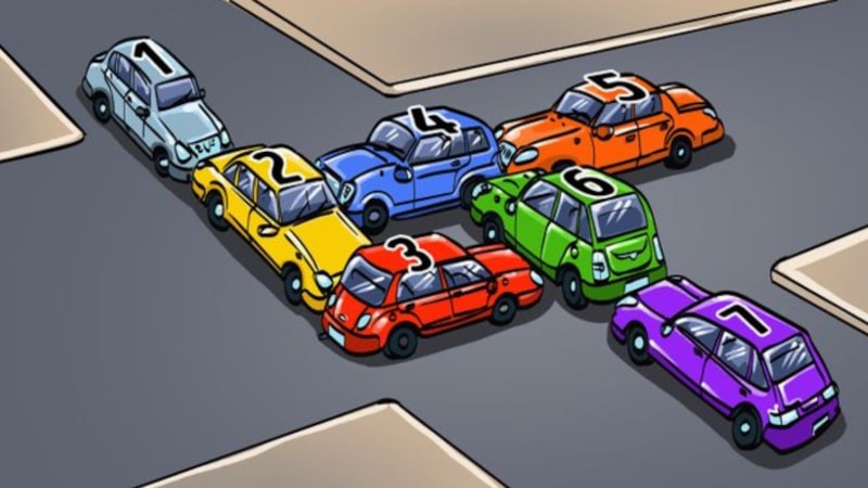 Beyin yakan IQ testi: Hangi arabayı kaldırırsanız trafik düzelir? 15 saniyeniz var…