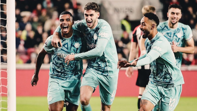 Mario Lemina golünü attı: Wolverhampton, Brentford'u farklı geçti