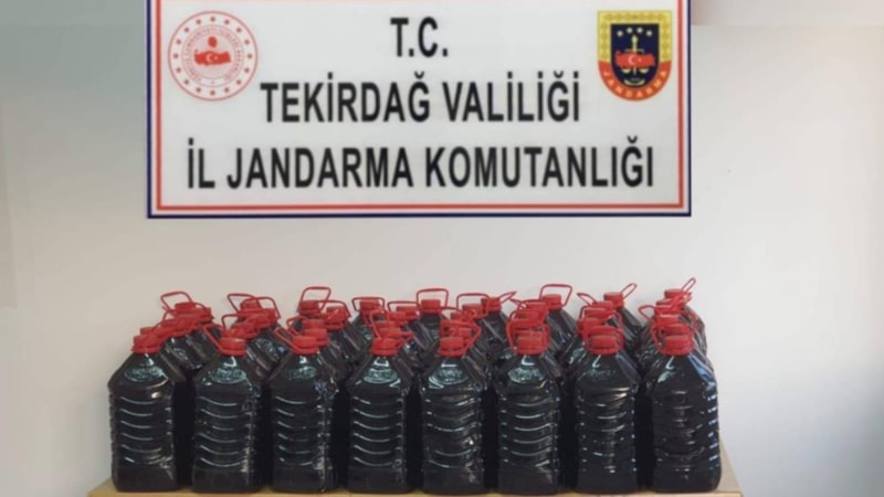 Tekirdağ'da sahte içki operasyonu! 430 litre şarap ele geçirildi