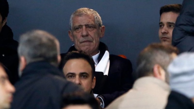 Fernando Santos, Beşiktaş maçını tribünden takip etti