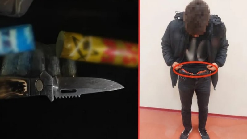 Trabzon'da bıçak ve yanıcı madde ile stada girmeye çalışan 2 taraftar yakalandı