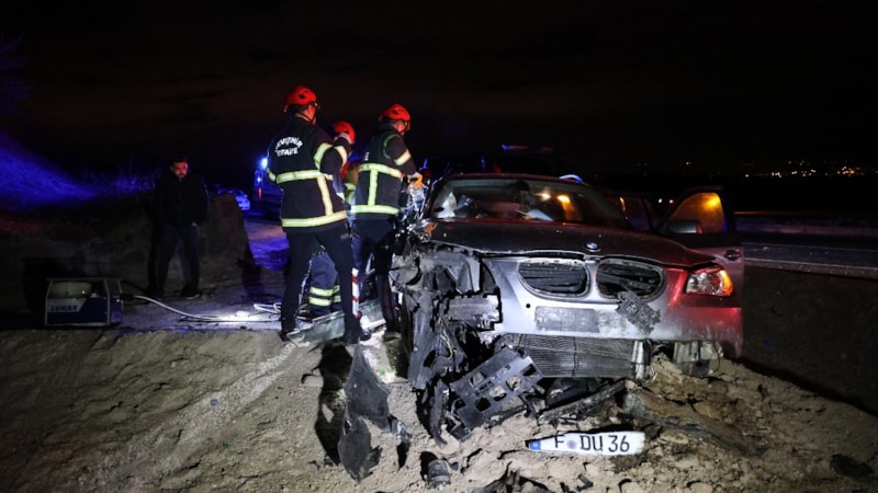 Nevşehir’de otomobil şarampole uçtu: 3 yaralı