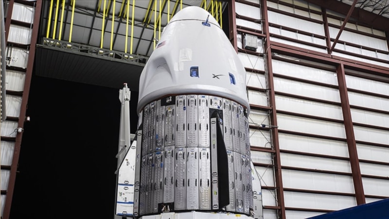 Türkiye'nin ilk astronotu Alper Gezeravcı'yı taşıyacak kapsül Florida'ya ulaştı