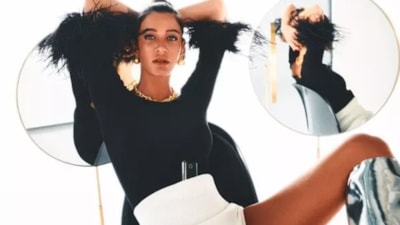 Berrak Tüzünataç'tan ilginç kıyafetiyle dans şov! Kalça detayına yorum yağdı