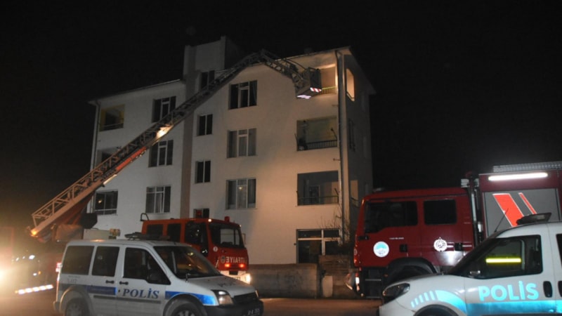 Kayseri'de yaşlı kadın yangında torununu kurtarmak isterken öldü