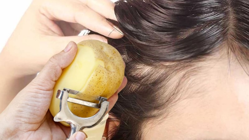 Saçınıza patates kabuğu sürün, anında etkisini görün