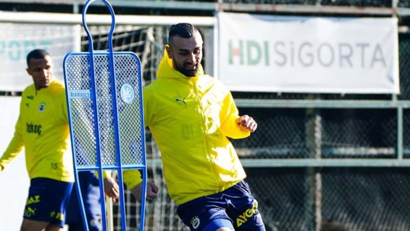 Fenerbahçe'ye geri dönen Serdar Dursun, ilk antrenmanına çıktı