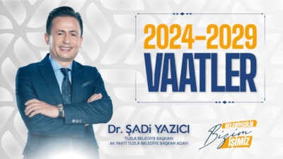 Tuzla Belediye Başkanı Şadi Yazıcı, 2024-2029 yılına ilişkin projelerini duyurdu