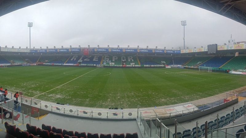 Fenerbahçe maçı öncesi Rize Stadı'nın son hali