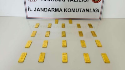 Hakkari'de 22 kiloluk kaçak külçe altın ele geçirildi