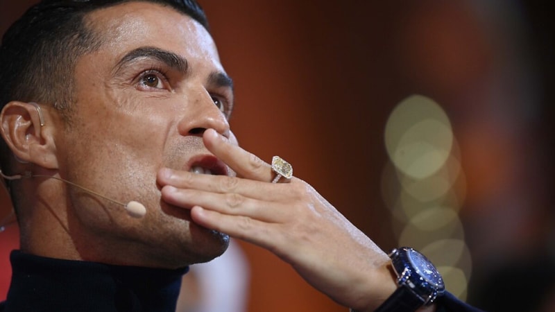 Cristiano Ronaldo'nun fotoğrafında oje detayı