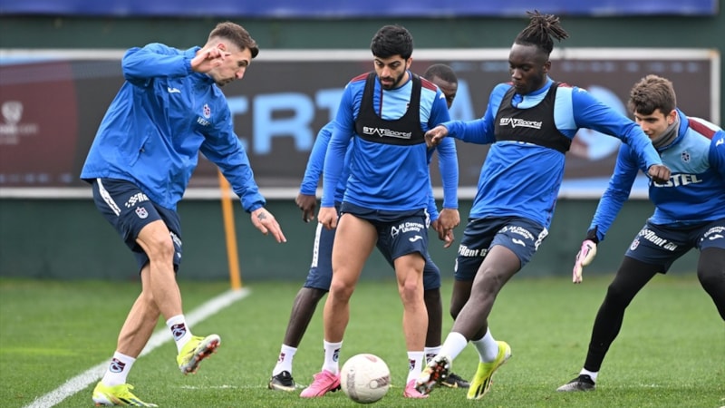 Trabzonspor, Adana Demirspor maçı hazırlıklarını sürdürdü