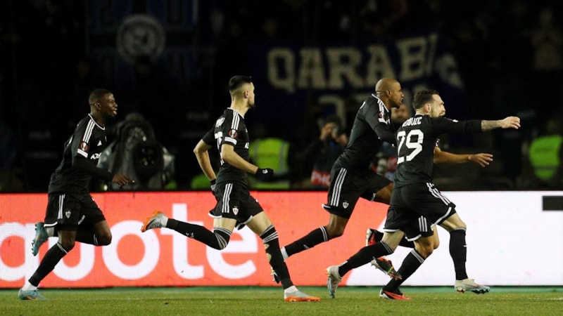 Braga'yı uzatmalarda yıkan Karabağ, tarihinde ilk kez son 16'da