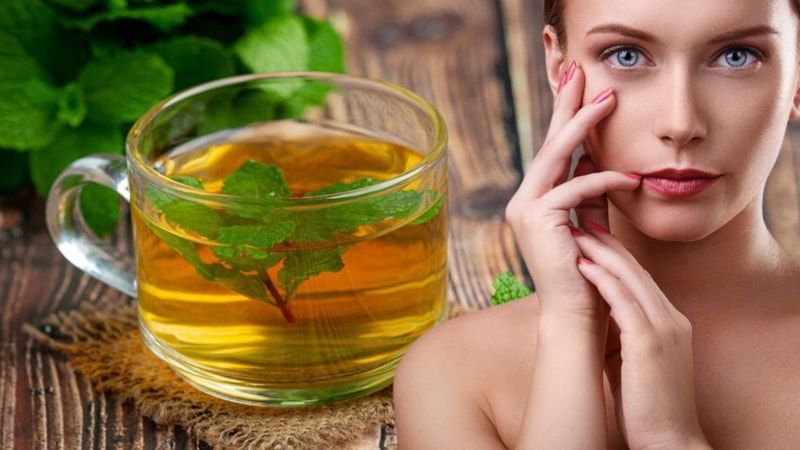 Naneyi kaynatıp için, ayna gibi cildi garantileyin…