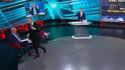 Canlı yayında KJ'den rahatsız olan CHP'li Ali Haydar Fırat, programı terk etti