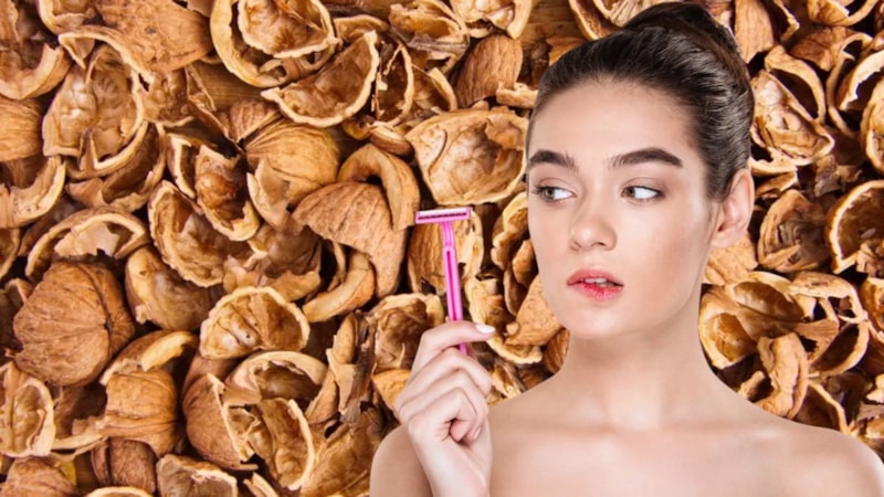 Kabuklardan gelen mucize… Yüzünüzdeki istenmeyen tüylerin kökünü  kurutacaksınız!