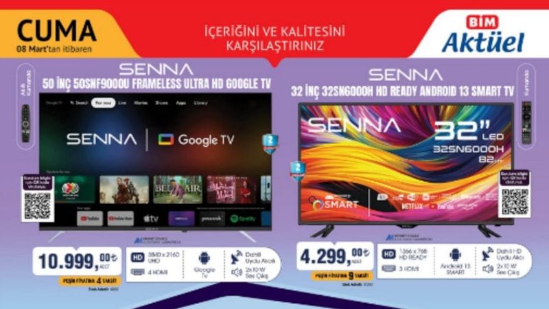 BİM’e ucuza telefon ve televizyon geliyor! Alarmları şimdiden kurun…