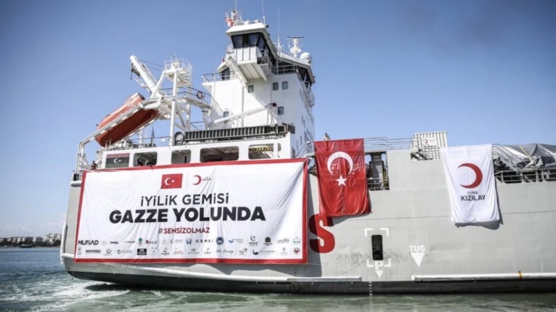 Gazze'ye yardım gemisi dünyaya Türksat ile bağlanacak