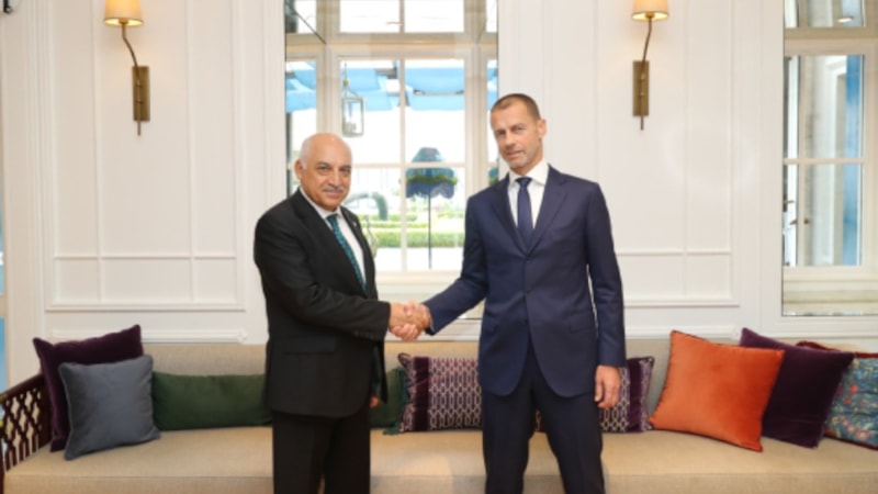 Mehmet Büyükekşi, UEFA Başkanı Ceferin ile bir araya geldi