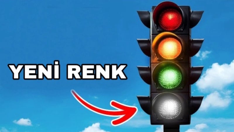 Trafik ışıkları dörtleniyor: İşte beyazın anlamı