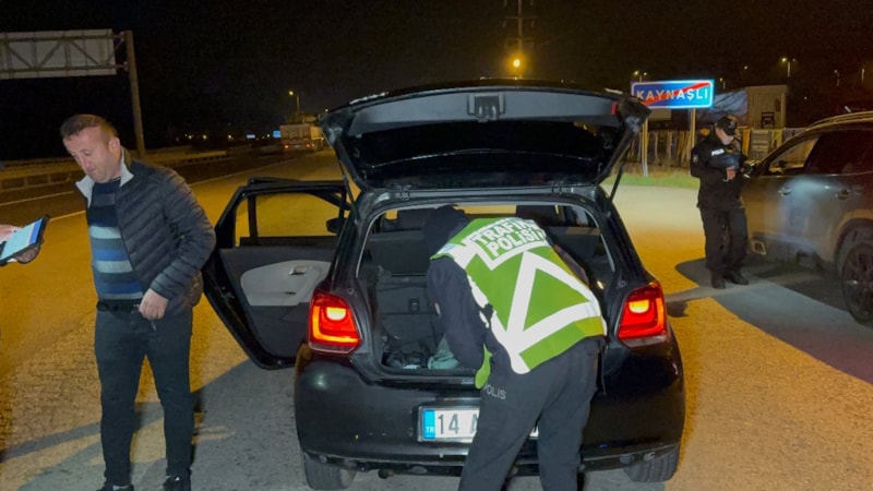 Düzce'de 1 haftada 8 bin araç denetlendi