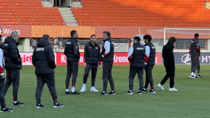 A Milli Takım, Ernst Happel Stadı'nda yürüyüş yaptı