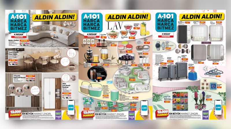 A101’den gelin adaylarına müjde: Fon perde 149.00 TL, Tül perde 139.00 TL, Stor perde...