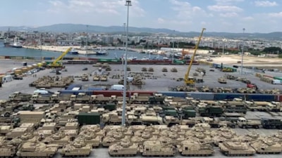 ABD'nin Dedeağaç'a sevk ettiği tanklar, Romanya'ya gönderildi