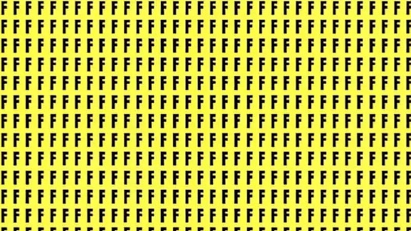 Optik illüzyon testi: Farklı harfi 5 saniyede sadece 130 IQ'lular farkediyor