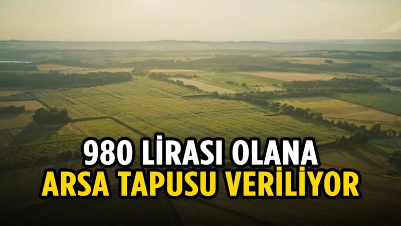 Kelepir fiyata arsa! 980 lirası olan o şehirde tapuyu kapıyor…