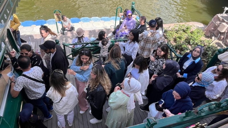 Bayramda Eskişehir'de gondol kuyruğu