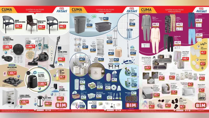 BİM’den rakiplerini çıldırtan indirim: Çelik Termos 399 TL, Mop Temizlik Seti 149 TL, Paspas Seti 229 TL...