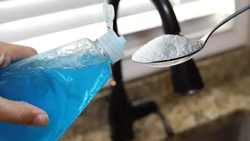 Bulaşık deterjanına 2 kaşık tuz ekleyin, neler oluyor izleyin